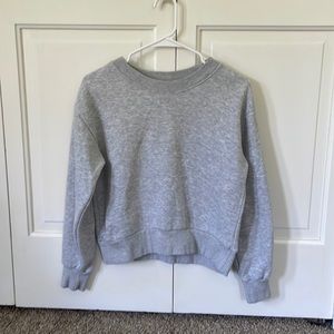Grey Cropped Sweatshirt